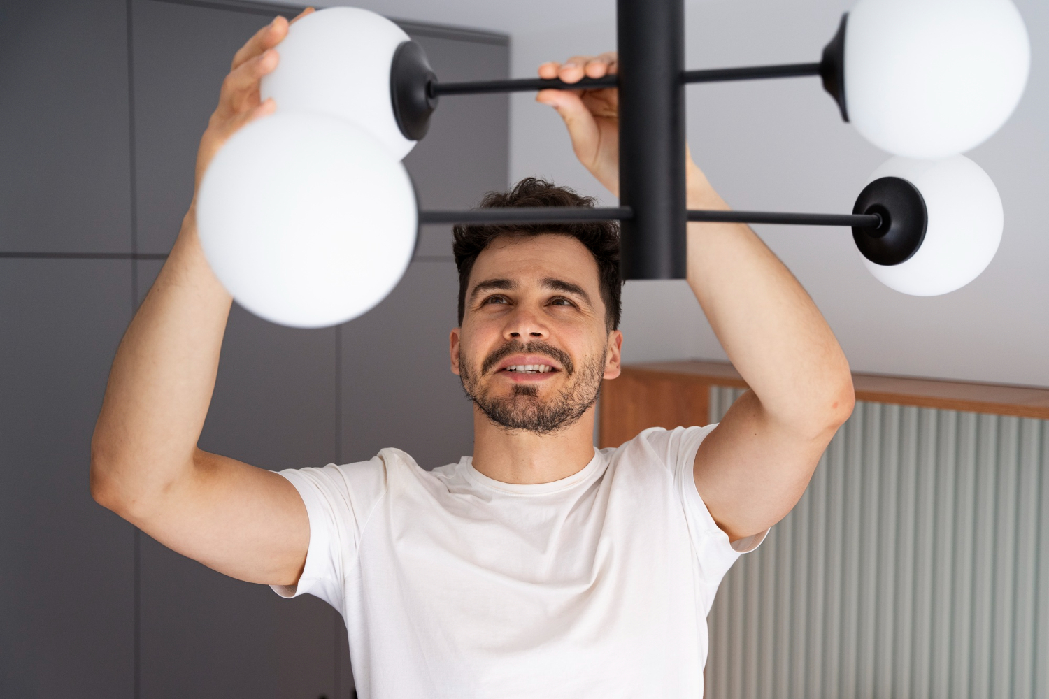 light fixture installation