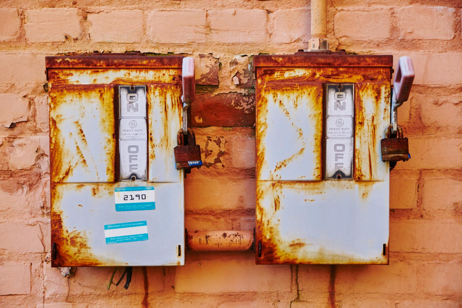 corroded electrical panels