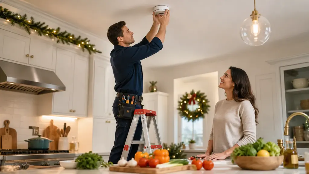 Smoke Detector Placement for Safer Holiday Cooking
